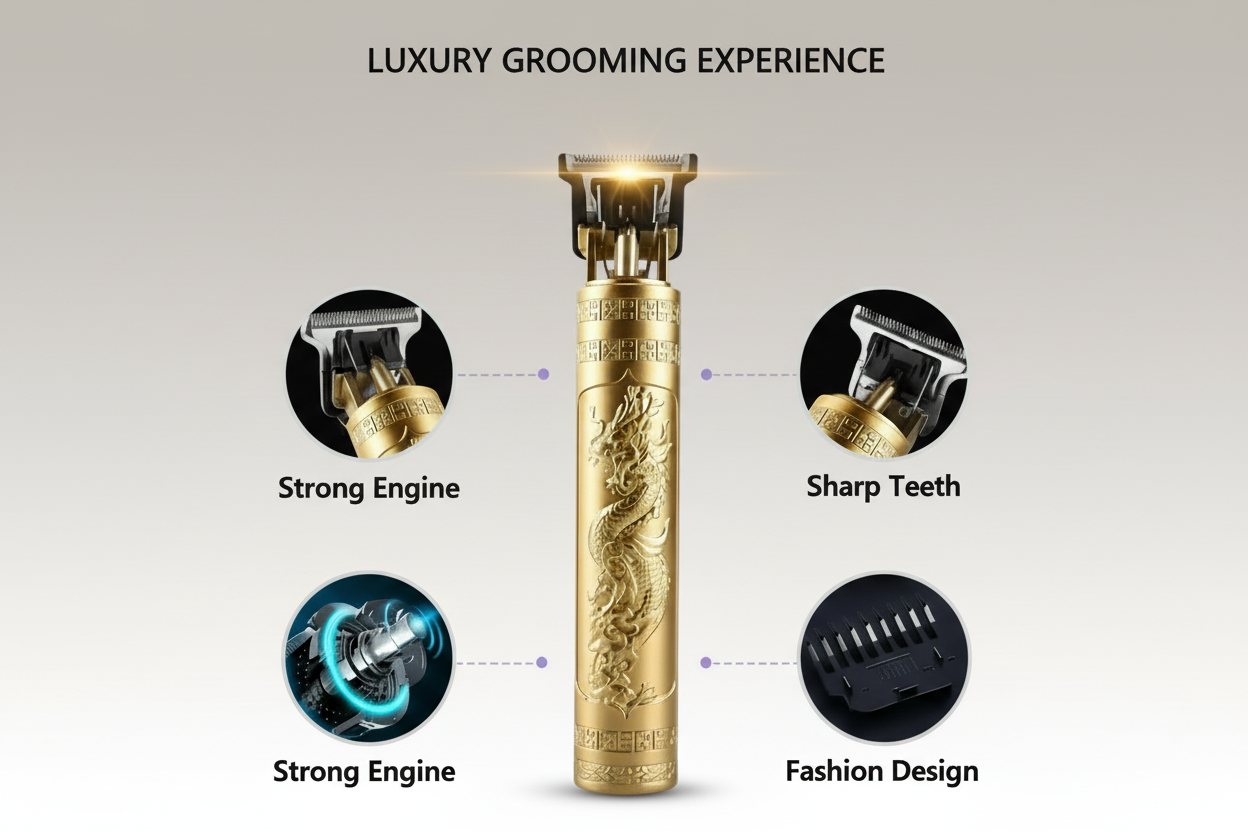 Professional Electric Hair Trimmer - Precision Clipper for Men | Barber-Quality Grooming