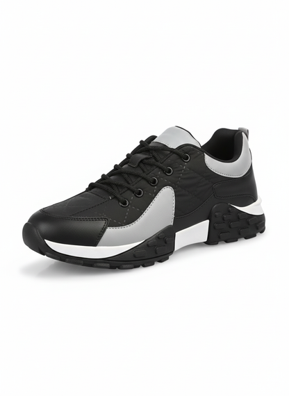 Black Sneakers for Men - Comfortable Casual Shoes with Cushioned Insole