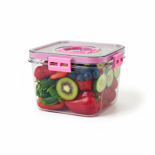 Premium 1400ml Clear Food Storage Container with Airtight Lid