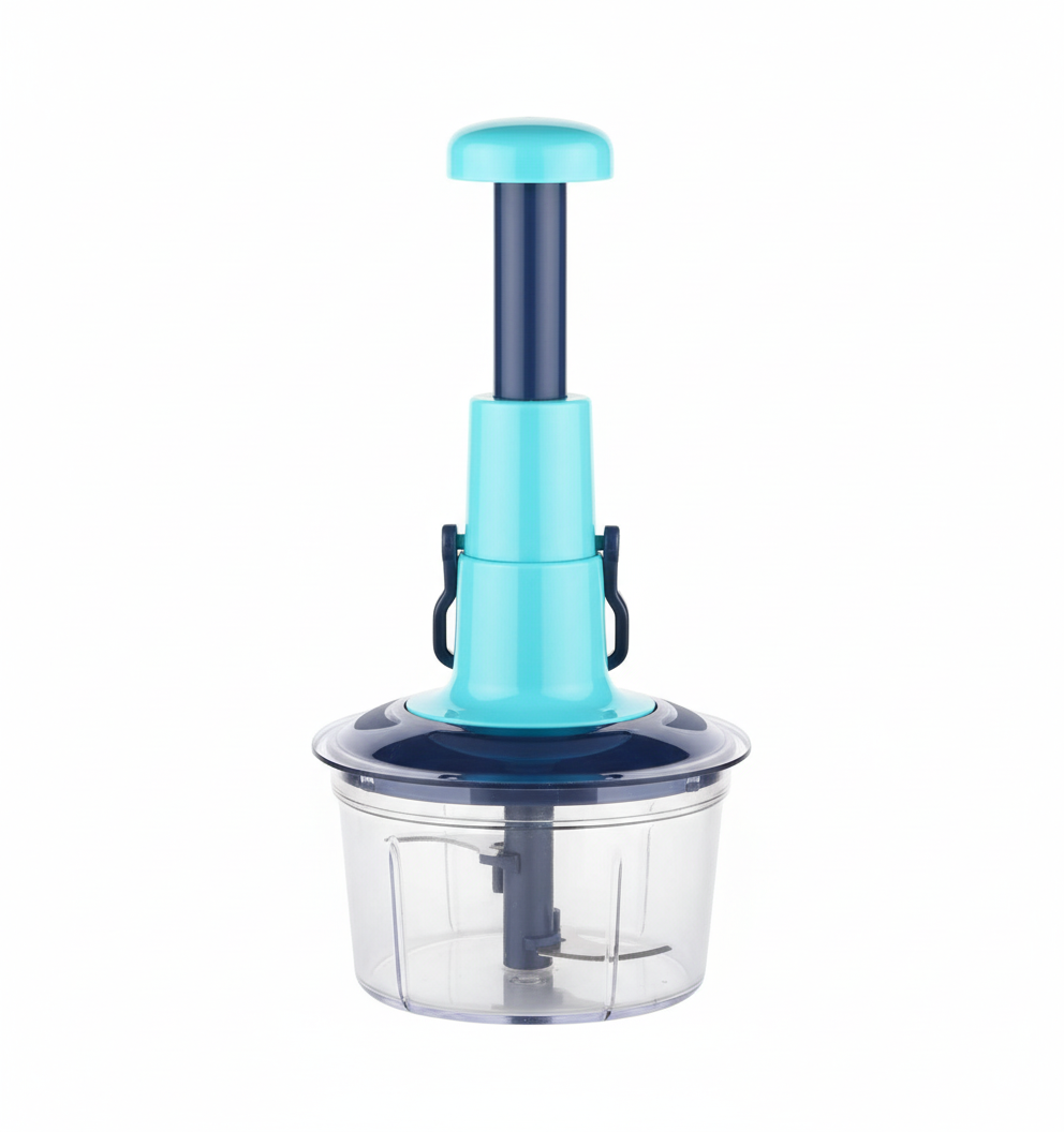 Manual Vegetable Chopper - Stainless Steel Multi-Purpose Fruit & Veggie Cutter