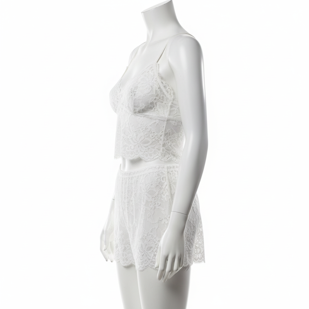 White Babydoll Nightwear for Women - 4XL Size