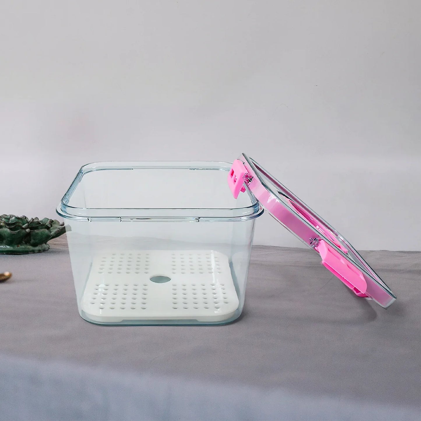 Premium 1400ml Clear Food Storage Container with Airtight Lid