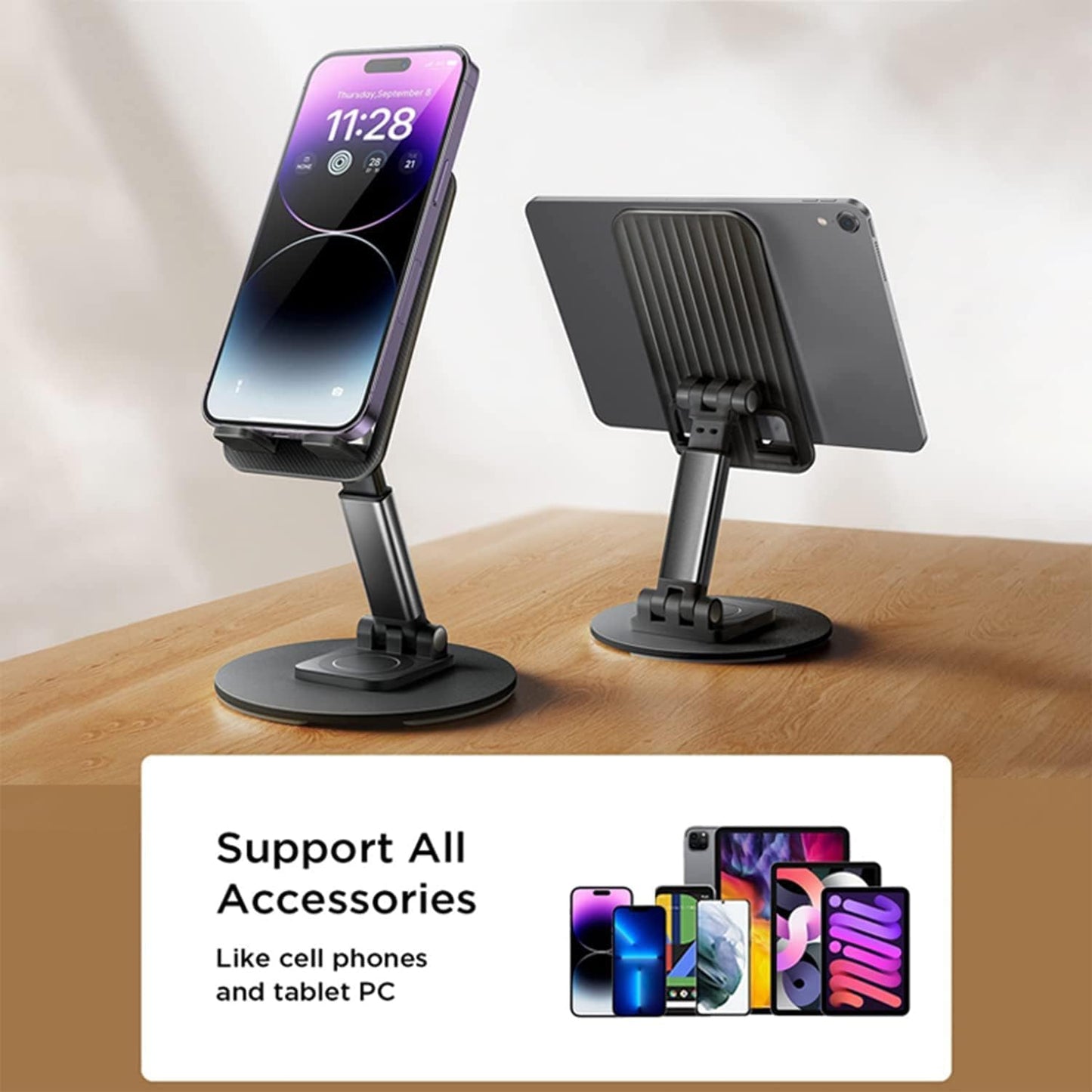 Rotatable and Foldable Phone Holder