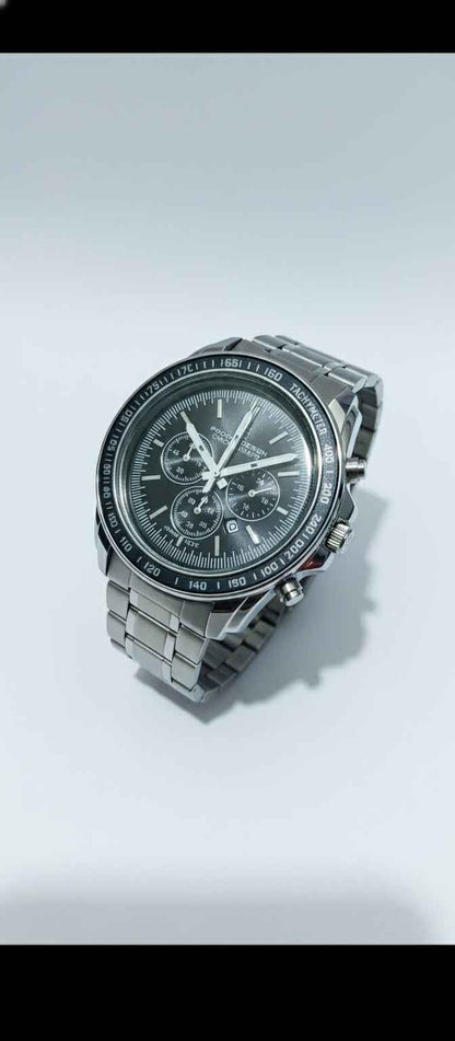 Men's Silver Stainless Steel Strap Watch - Premium Analog Timepiece