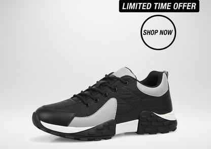 Black Sneakers for Men Comfortable Casual Shoes