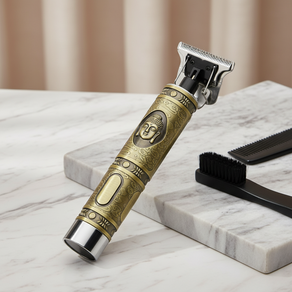 Professional Rechargeable Hair & Beard Trimmer for Men - Electric Grooming Kit