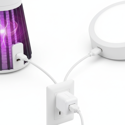 Home Essentials Bundle - USB Mosquito Killer + 4 LED Night Lights