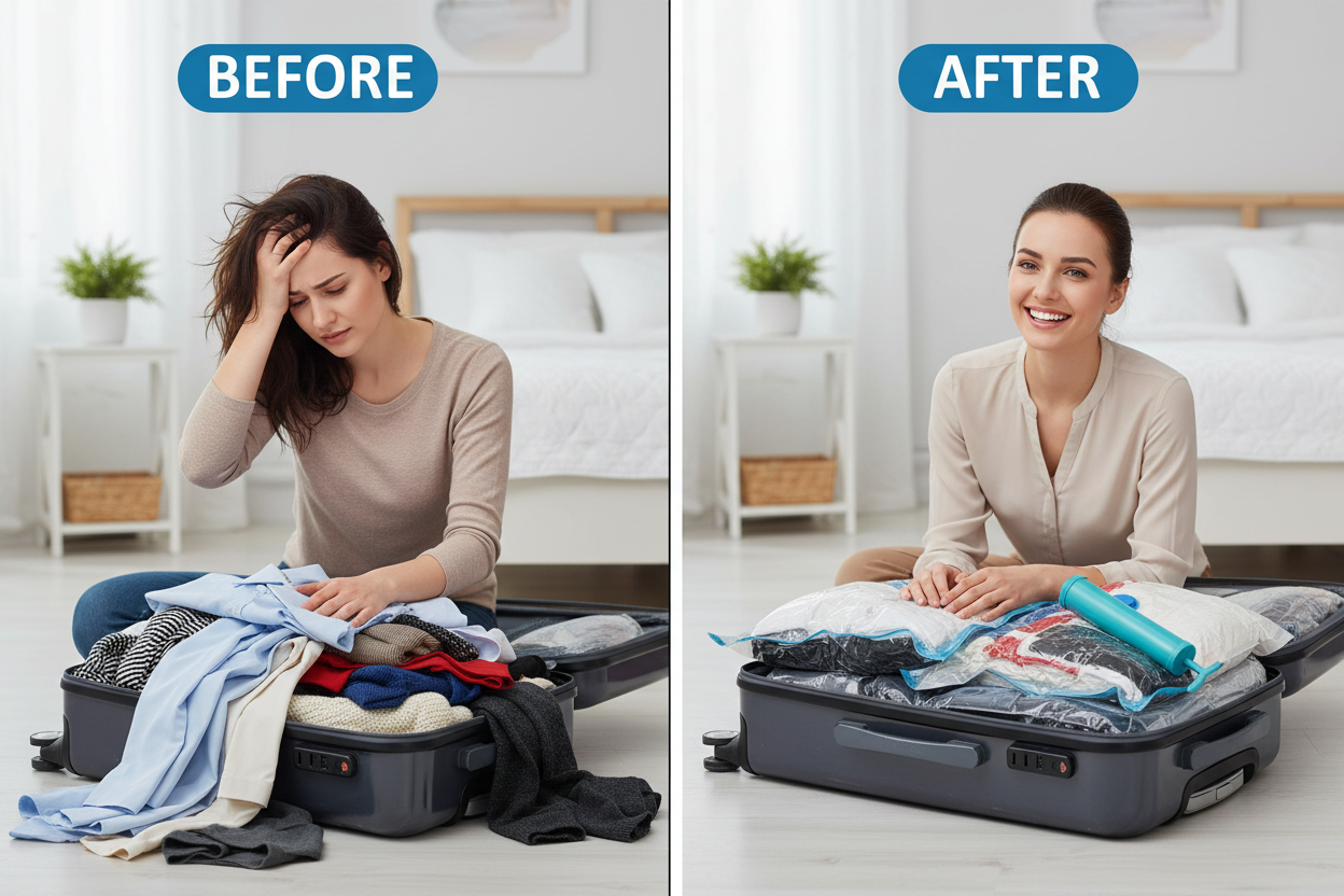 Compression Storage Bags - Save 80% Space ( 5pcs Pack )