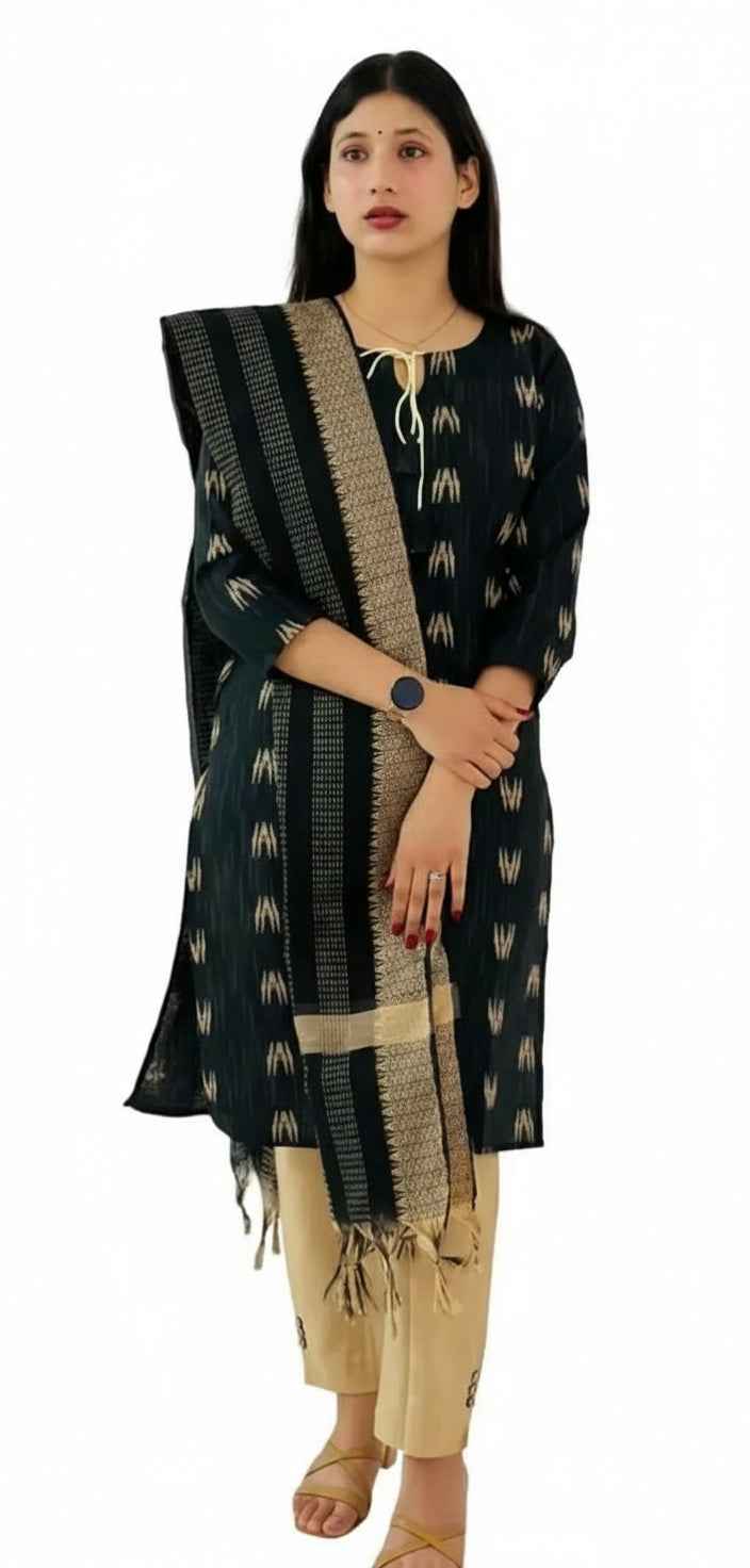 Women's Kurti with Pant and Dupatta Set - Traditional Indian Ethnic Wear (3-Piece)